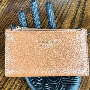 Kate Spade Tan Leather Card Holder